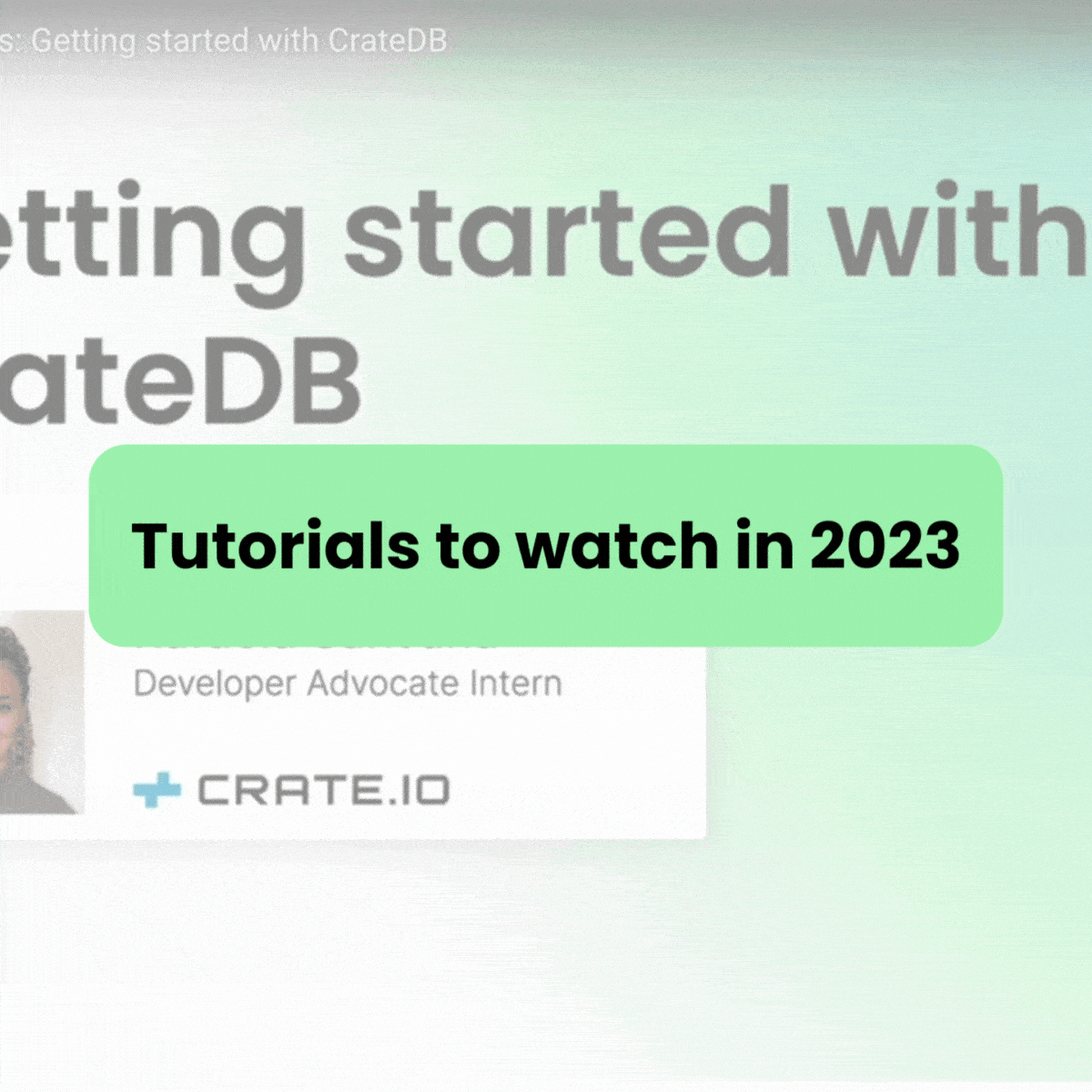 CrateDB tutorials 2023