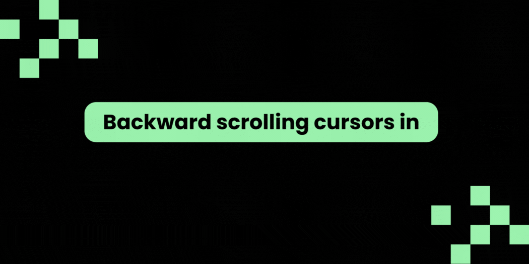 Backward scrolling cursors in CrateDB