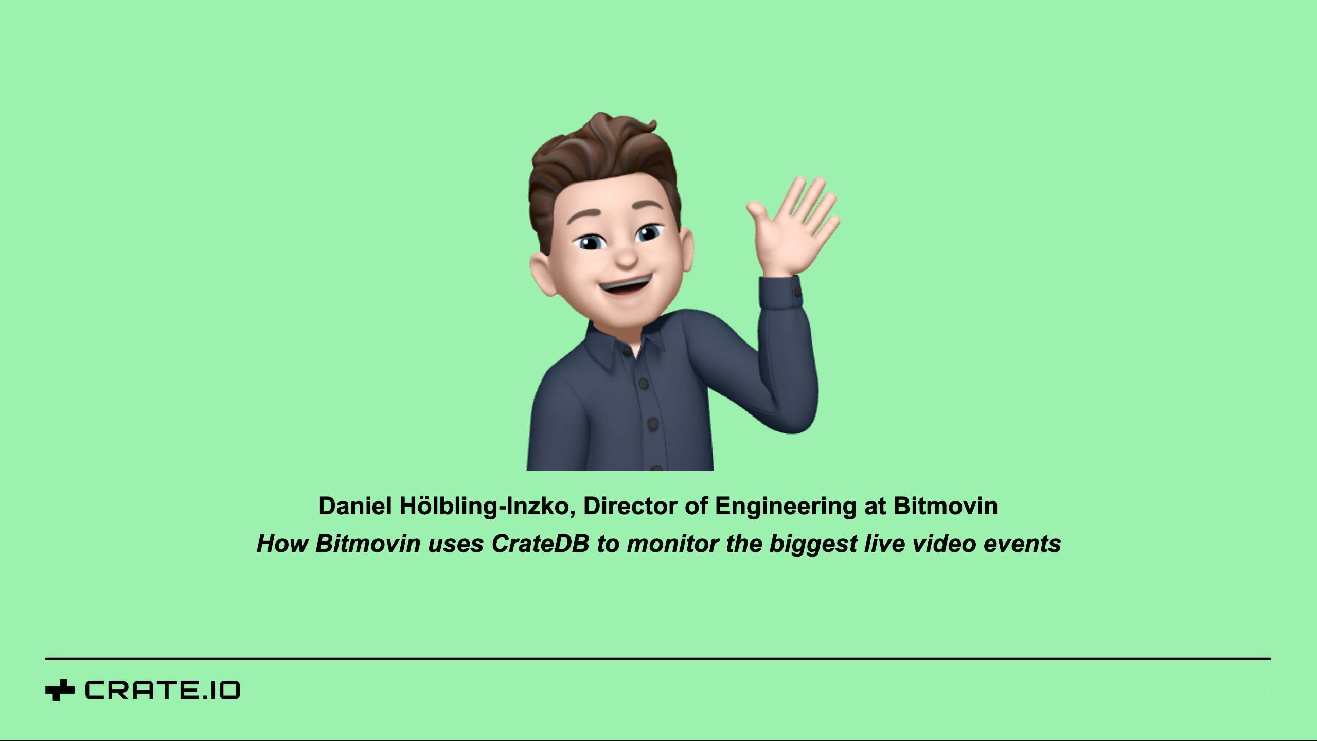How Bitmovin uses CrateDB to monitor the biggest live video events