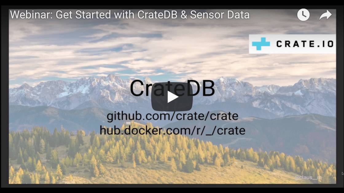 Webinar Roundup: Get Started with CrateDB